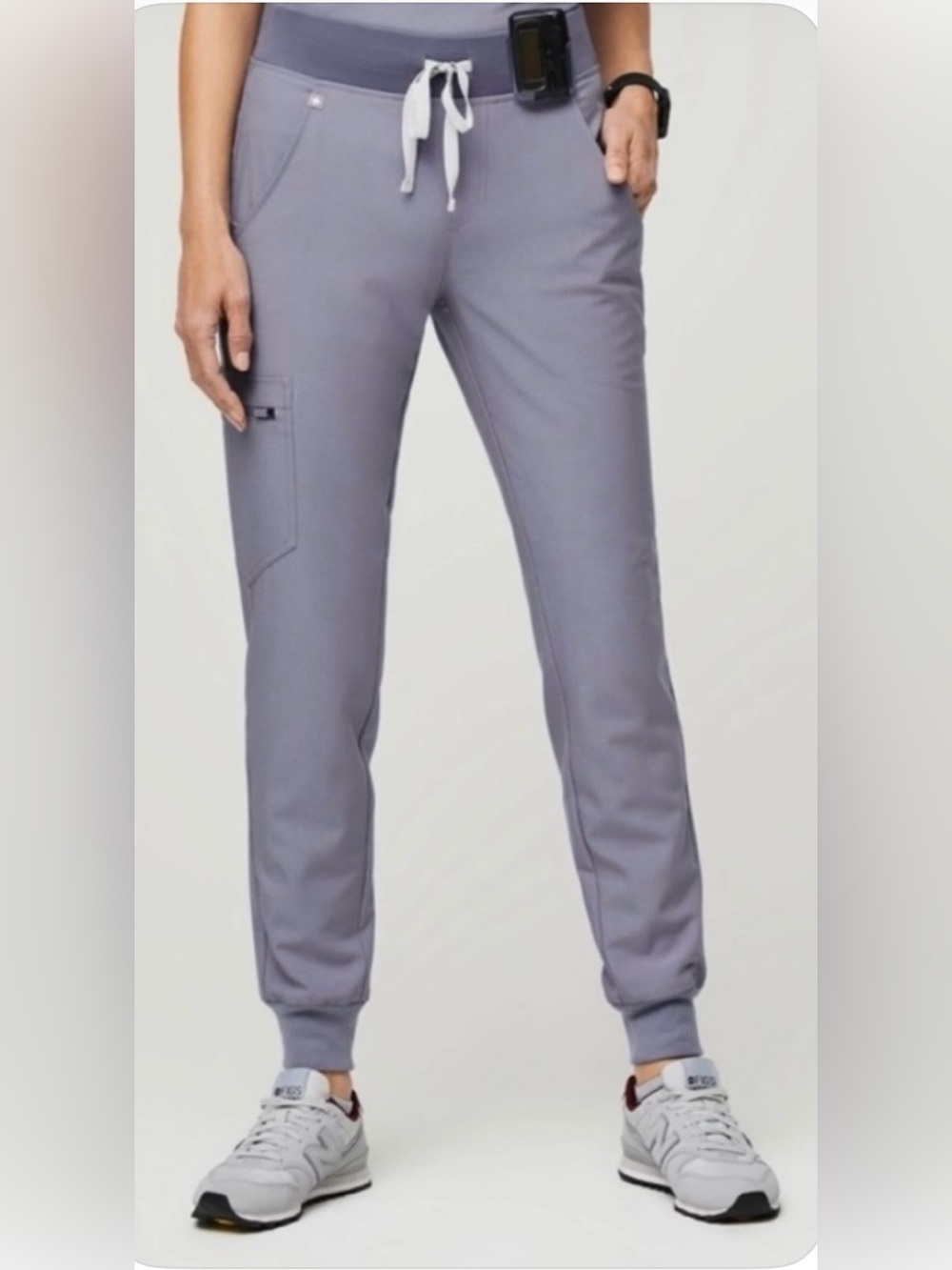 💜🩶FIGS Zamora Jogger Scrub Pants.  Limited edition color-Vapor Blue. Size-XL EUC